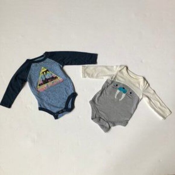 Lot of 7 long sleeve onesies infant baby boy size 3 Months - Picture 5 of 8